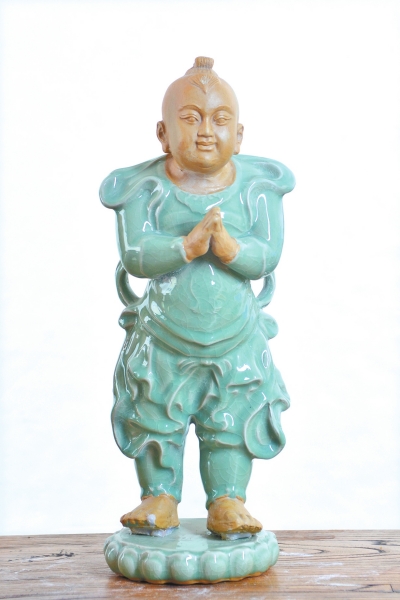 豆青釉“善財童子”